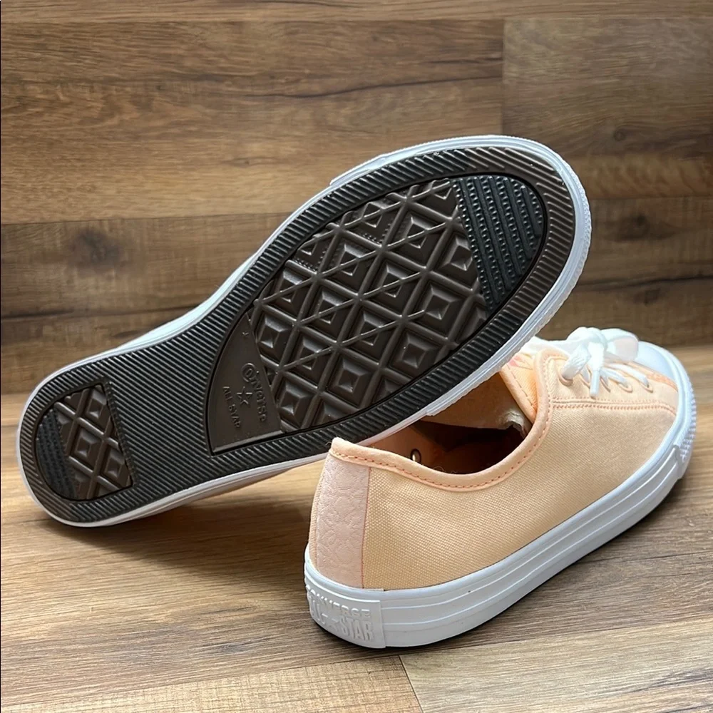 Converse Peach Canvas Sneakers